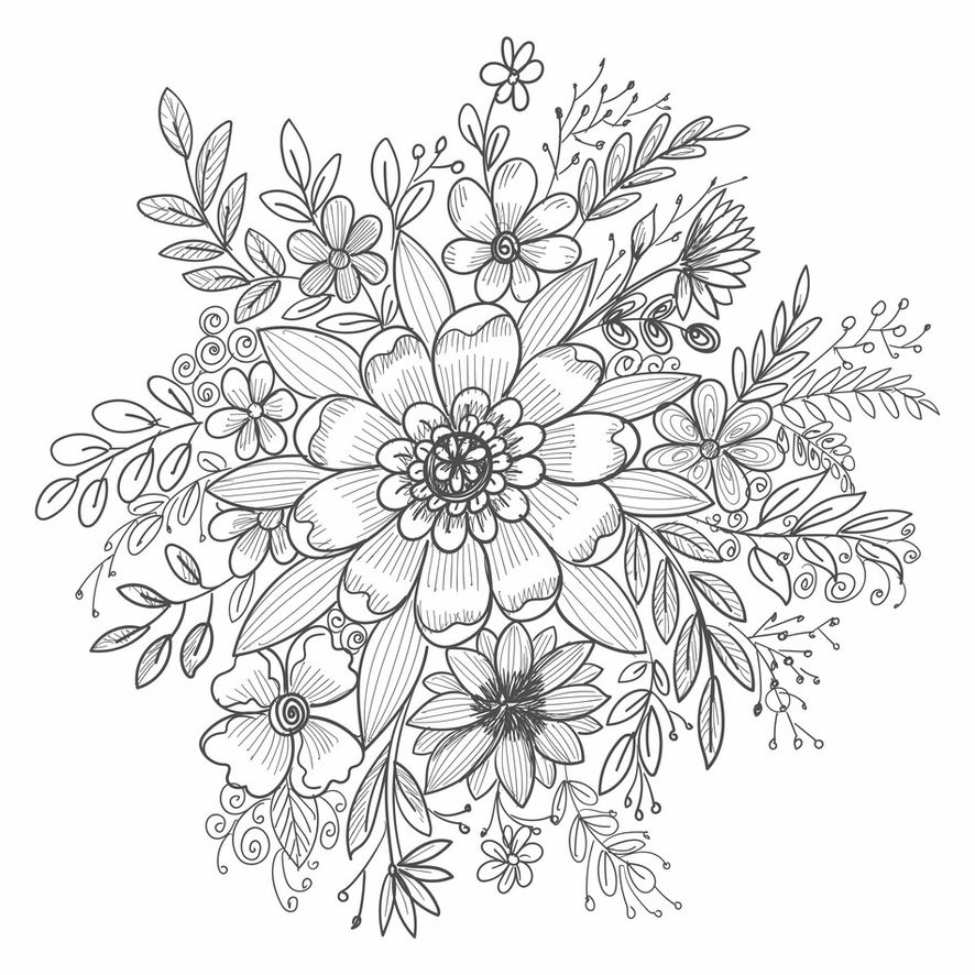 Ilustración de flores
